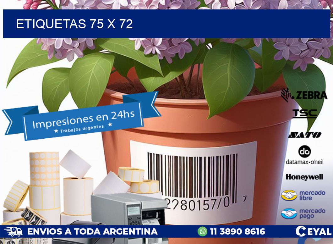 ETIQUETAS 75 x 72