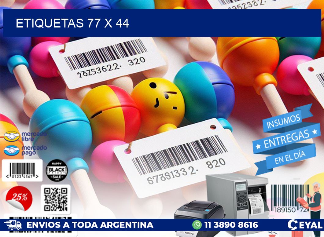 ETIQUETAS 77 x 44