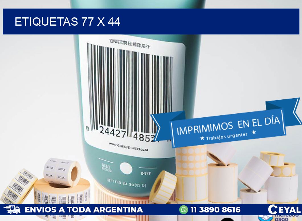 ETIQUETAS 77 x 44