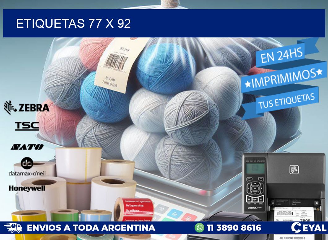 ETIQUETAS 77 x 92