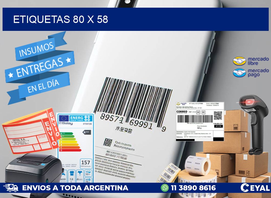 ETIQUETAS 80 x 58