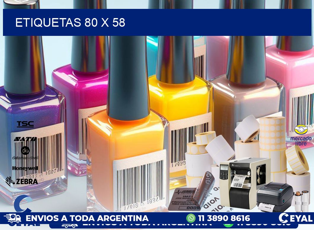 ETIQUETAS 80 x 58