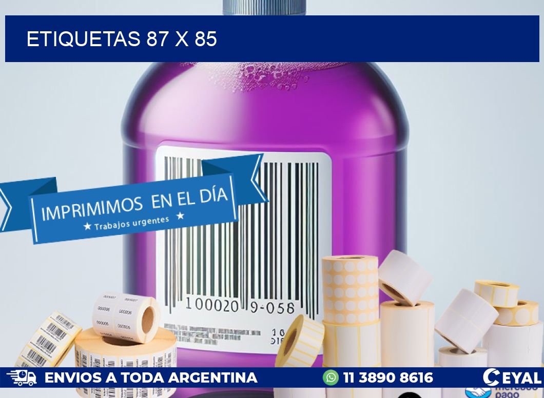 ETIQUETAS 87 x 85