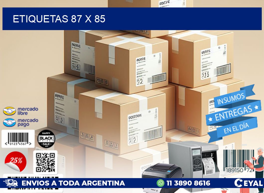 ETIQUETAS 87 x 85