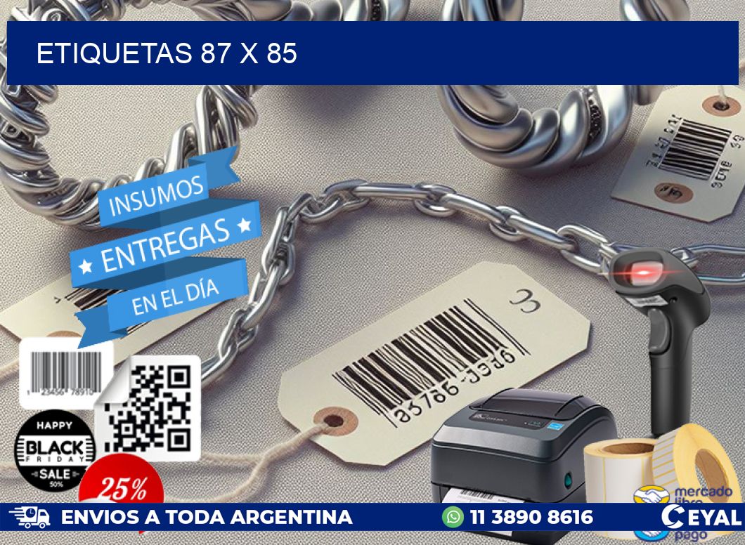 ETIQUETAS 87 x 85