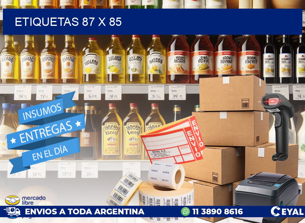 ETIQUETAS 87 x 85