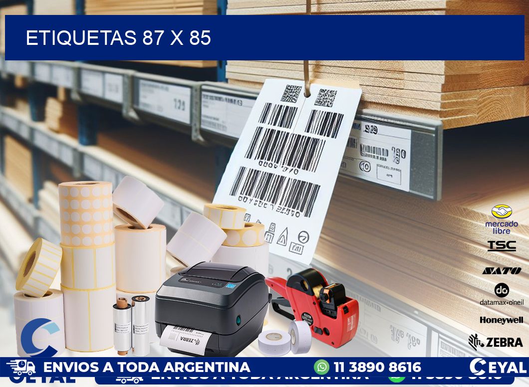 ETIQUETAS 87 x 85
