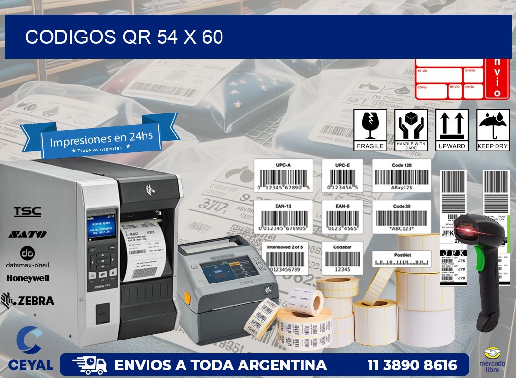 CODIGOS QR 54 x 60
