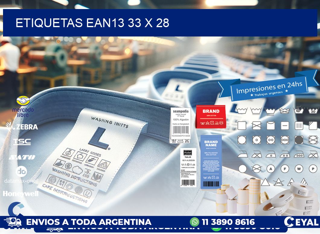 ETIQUETAS EAN13 33 x 28