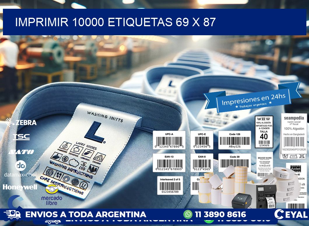 IMPRIMIR 10000 ETIQUETAS 69 x 87