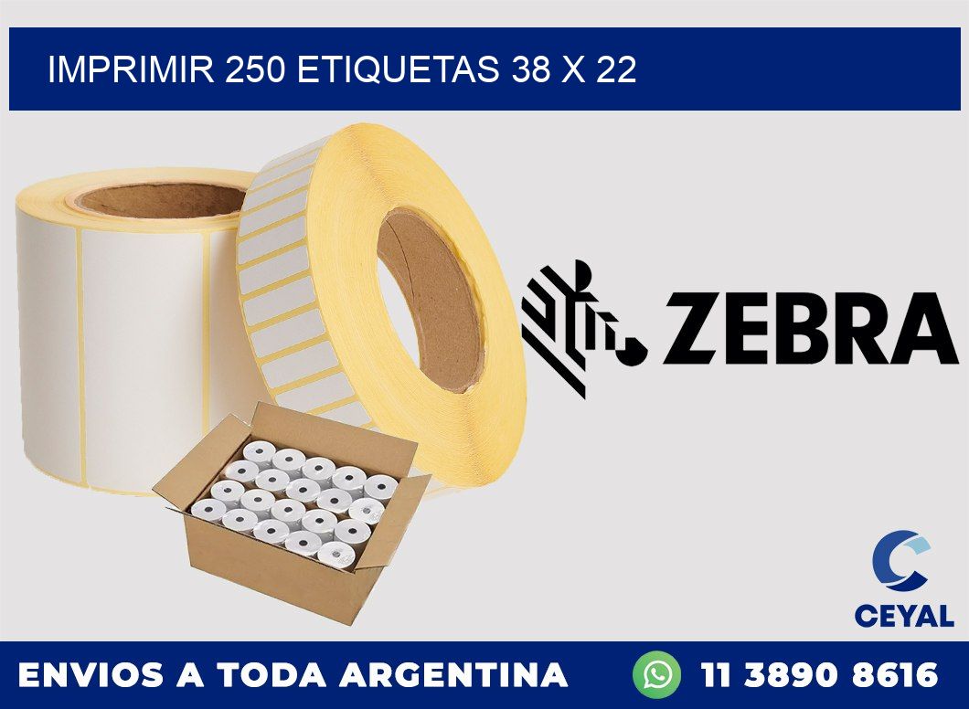 IMPRIMIR 250 ETIQUETAS 38 x 22