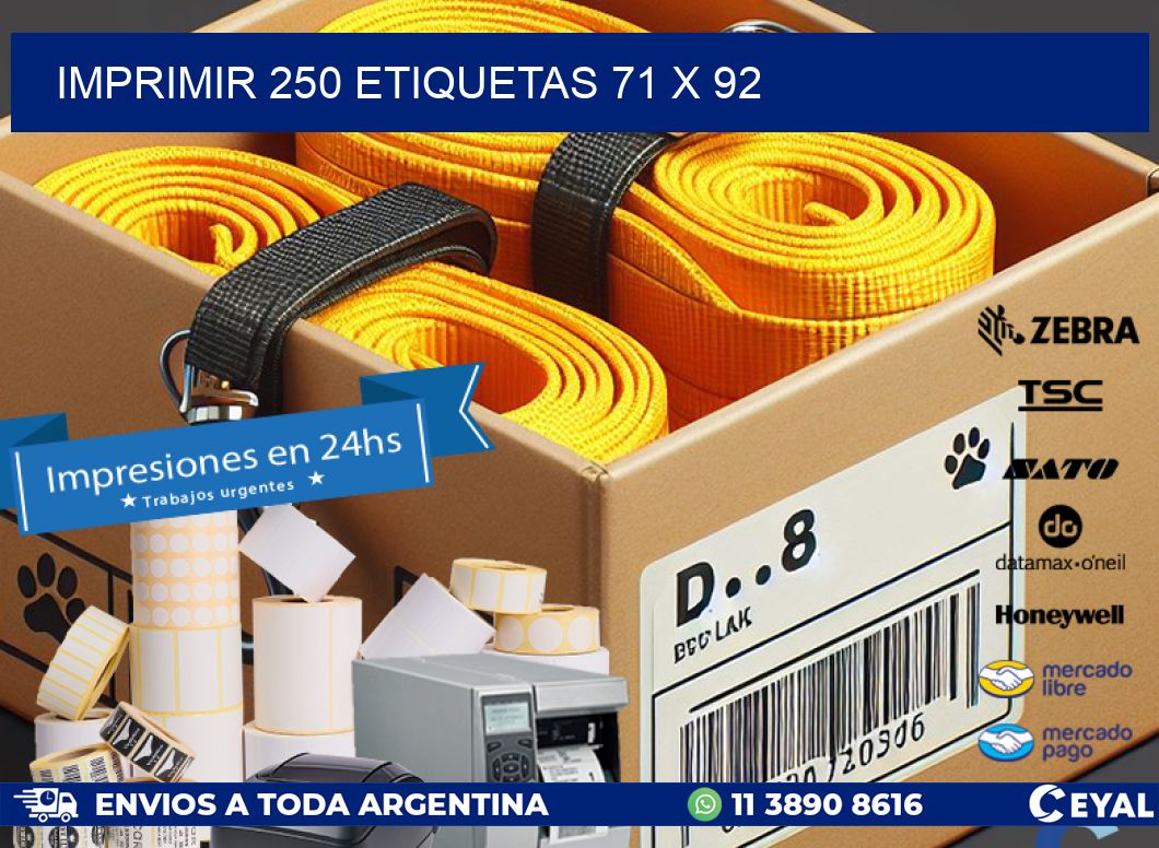 IMPRIMIR 250 ETIQUETAS 71 x 92