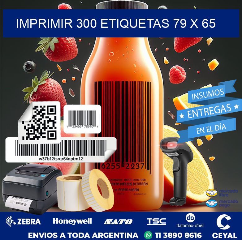 IMPRIMIR 300 ETIQUETAS 79 x 65