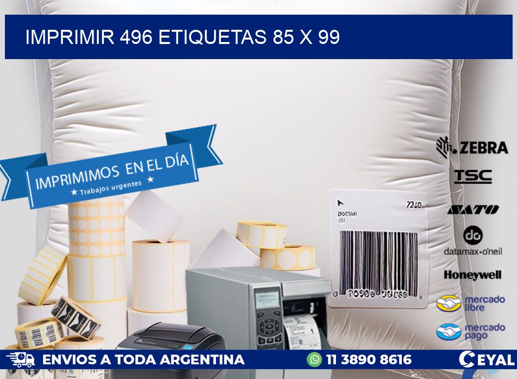 IMPRIMIR 496 ETIQUETAS 85 x 99