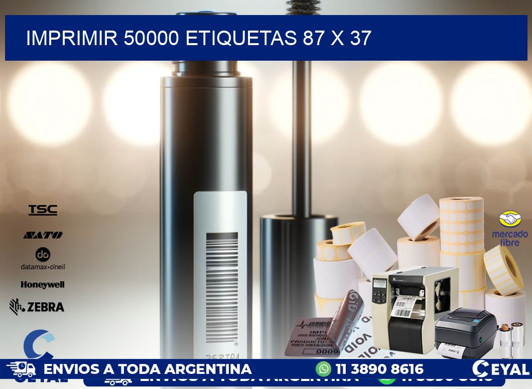 IMPRIMIR 50000 ETIQUETAS 87 x 37