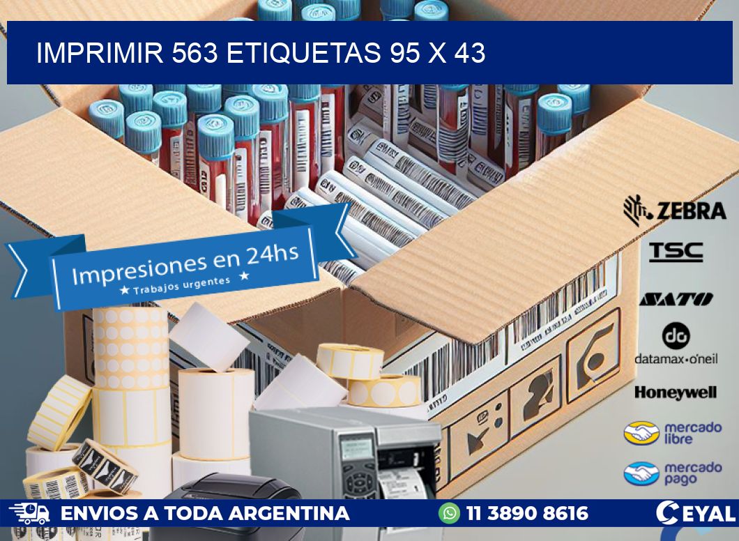 IMPRIMIR 563 ETIQUETAS 95 x 43