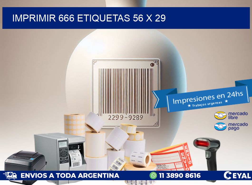 IMPRIMIR 666 ETIQUETAS 56 x 29