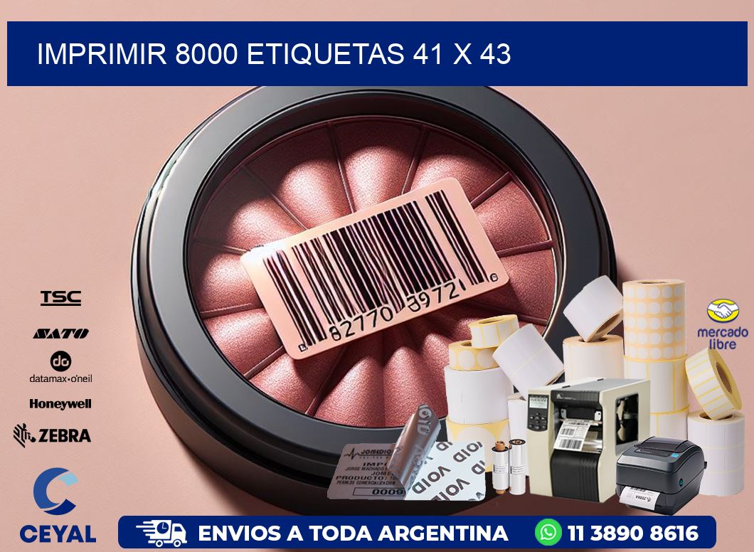 IMPRIMIR 8000 ETIQUETAS 41 x 43