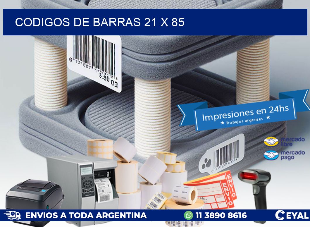 codigos de barras 21 x 85