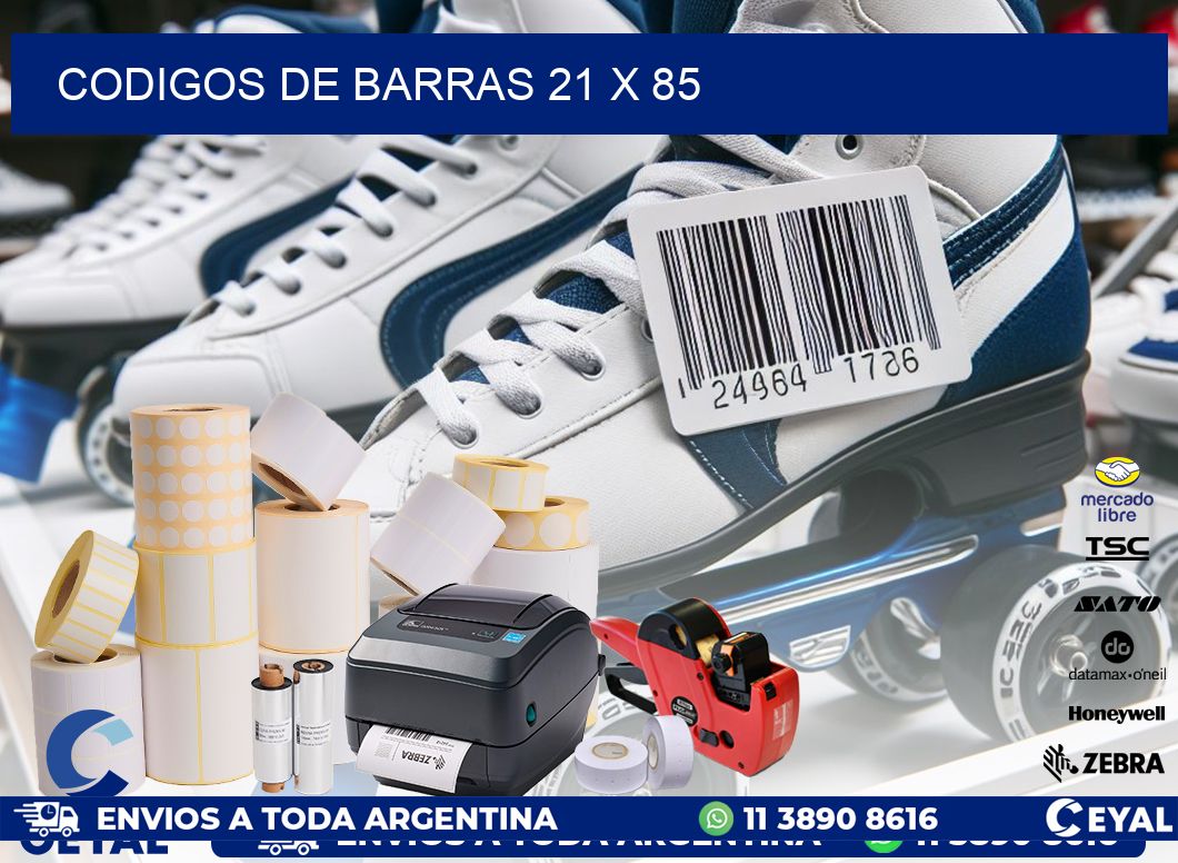 codigos de barras 21 x 85