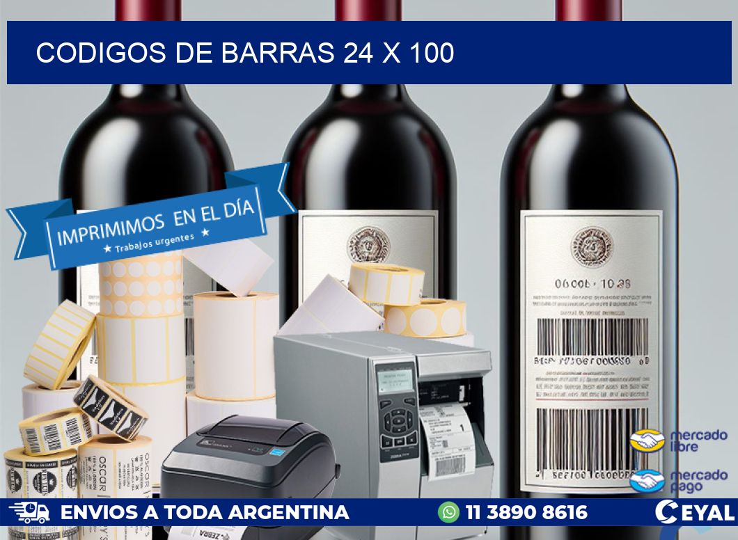 codigos de barras 24 x 100