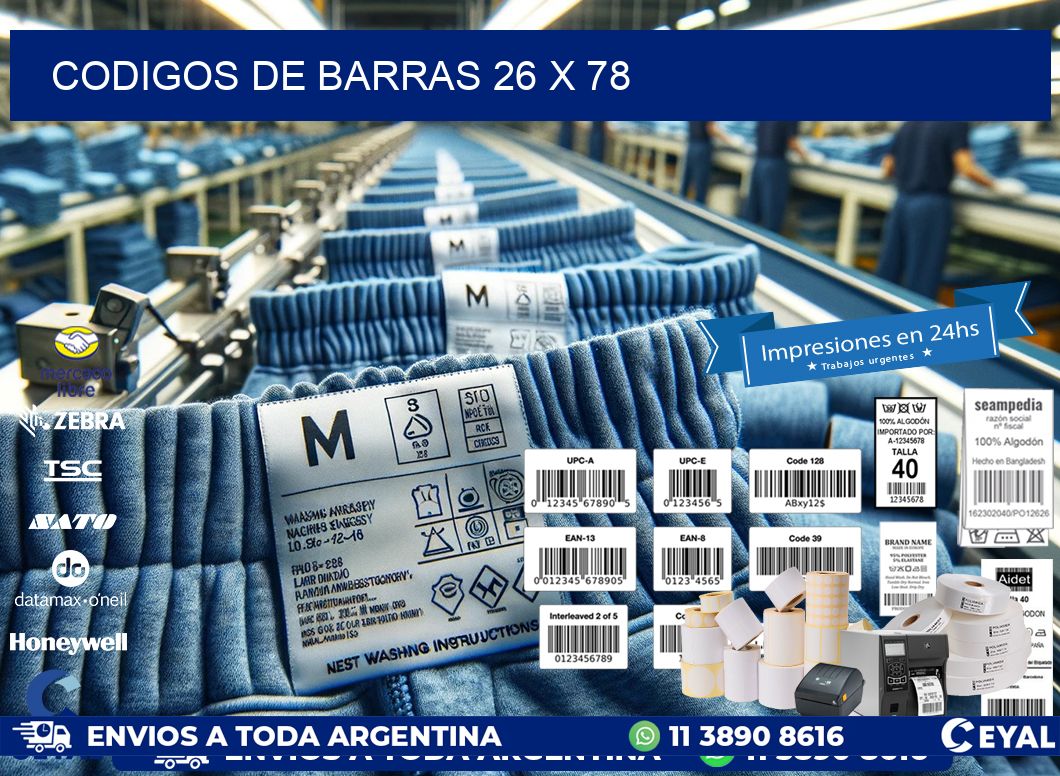 codigos de barras 26 x 78
