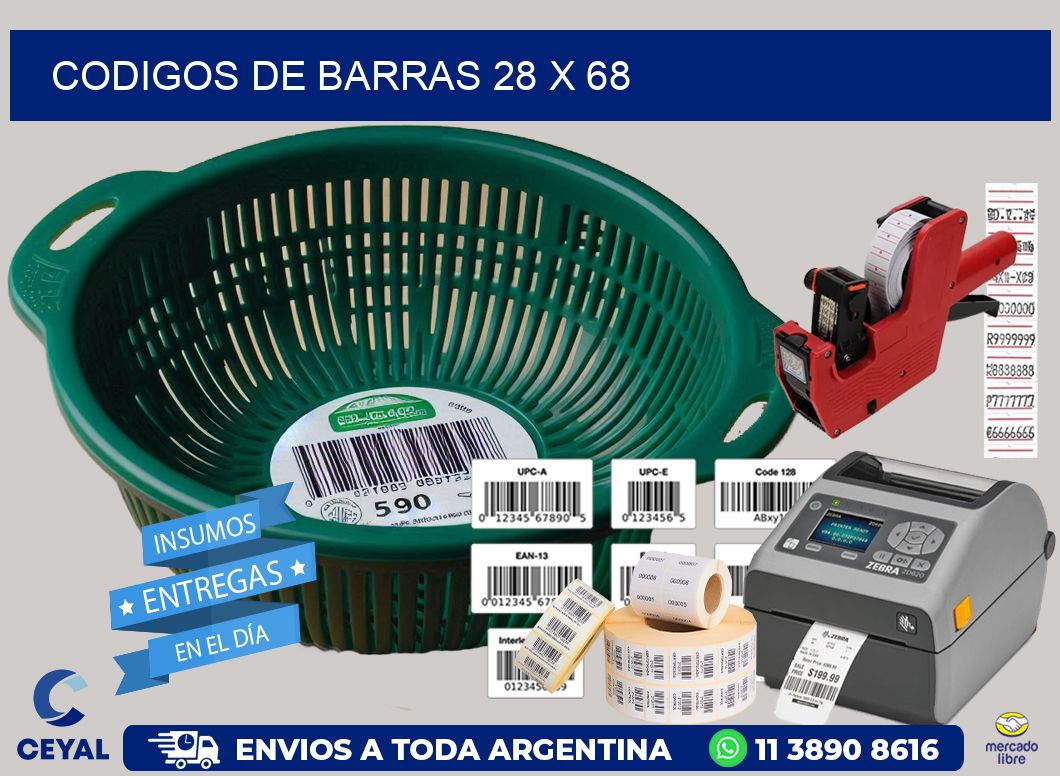 codigos de barras 28 x 68
