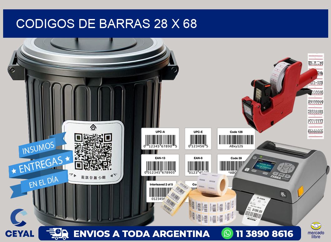 codigos de barras 28 x 68