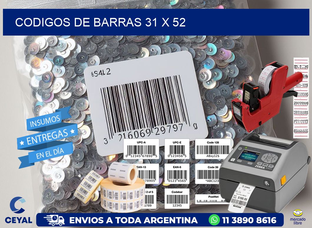 codigos de barras 31 x 52
