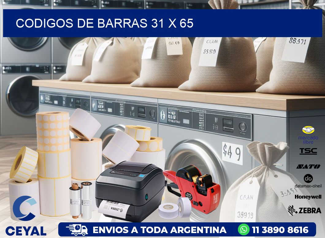 codigos de barras 31 x 65