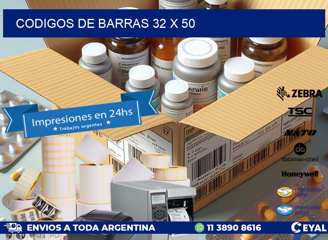 codigos de barras 32 x 50