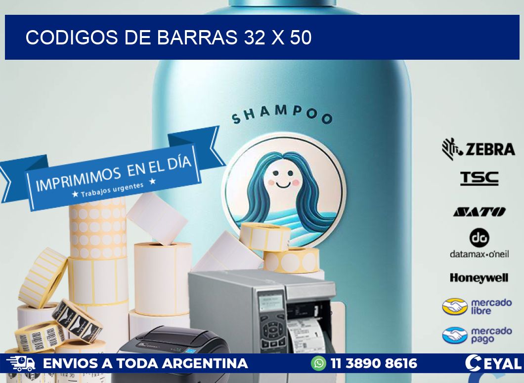 codigos de barras 32 x 50
