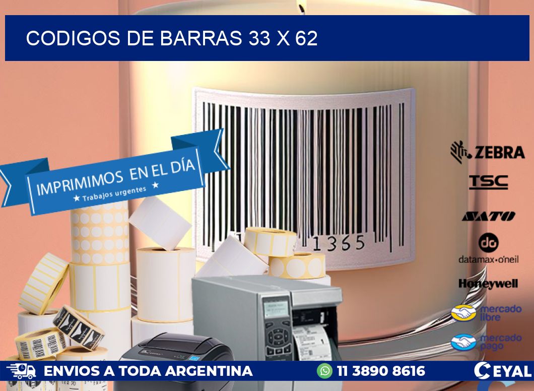 codigos de barras 33 x 62