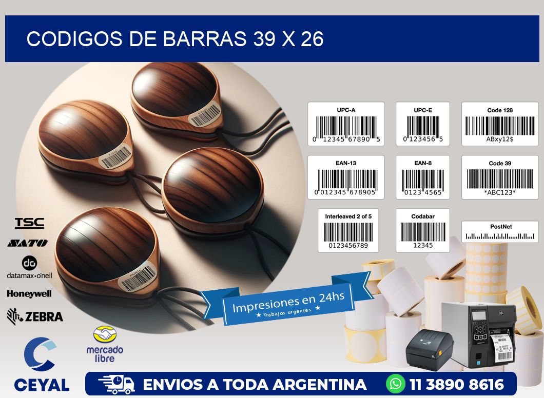 codigos de barras 39 x 26