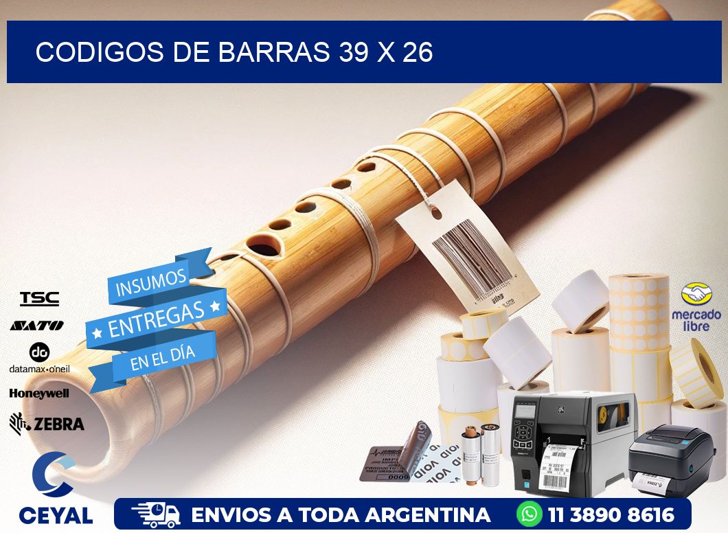 codigos de barras 39 x 26