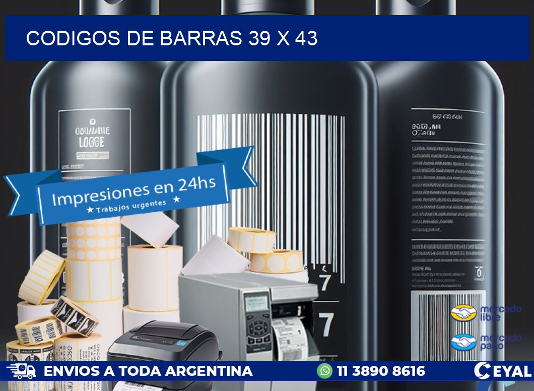 codigos de barras 39 x 43