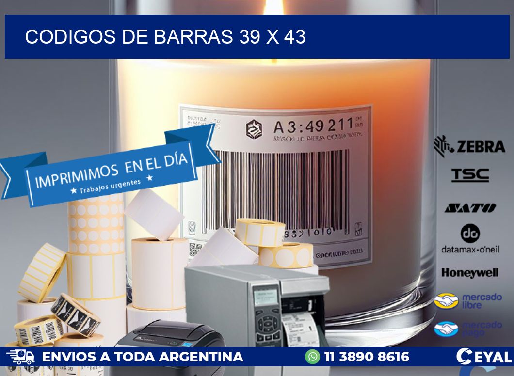 codigos de barras 39 x 43