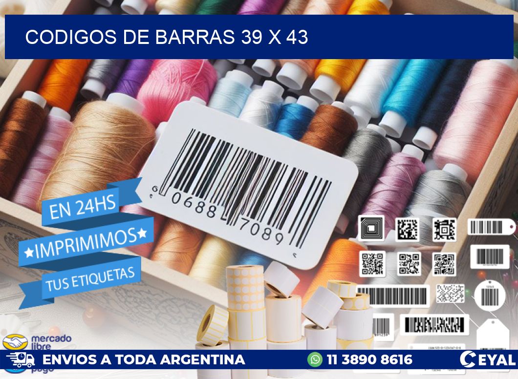 codigos de barras 39 x 43