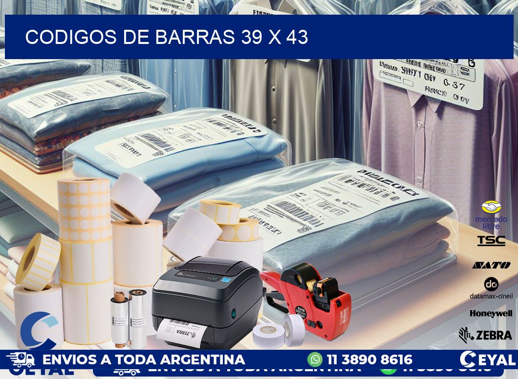 codigos de barras 39 x 43