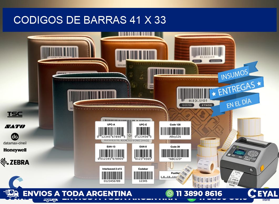 codigos de barras 41 x 33