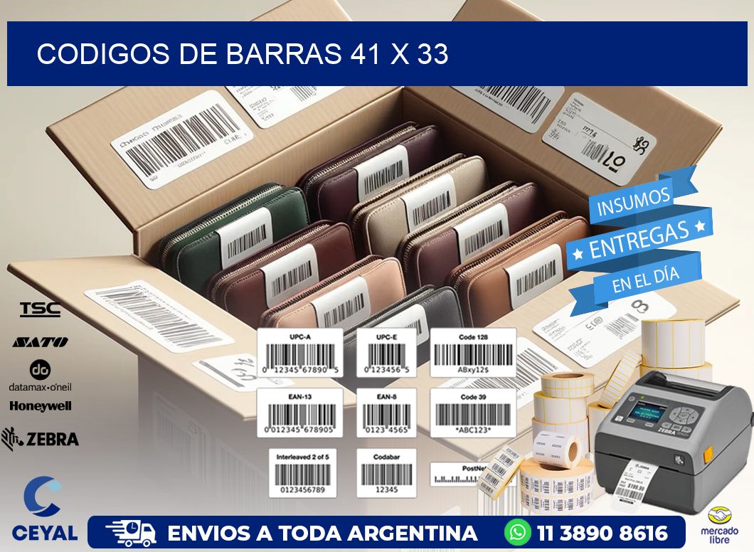 codigos de barras 41 x 33