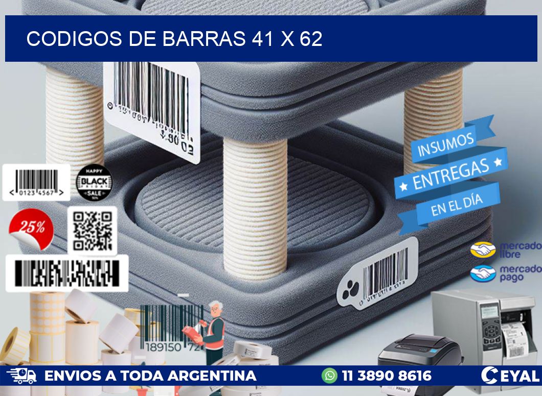 codigos de barras 41 x 62
