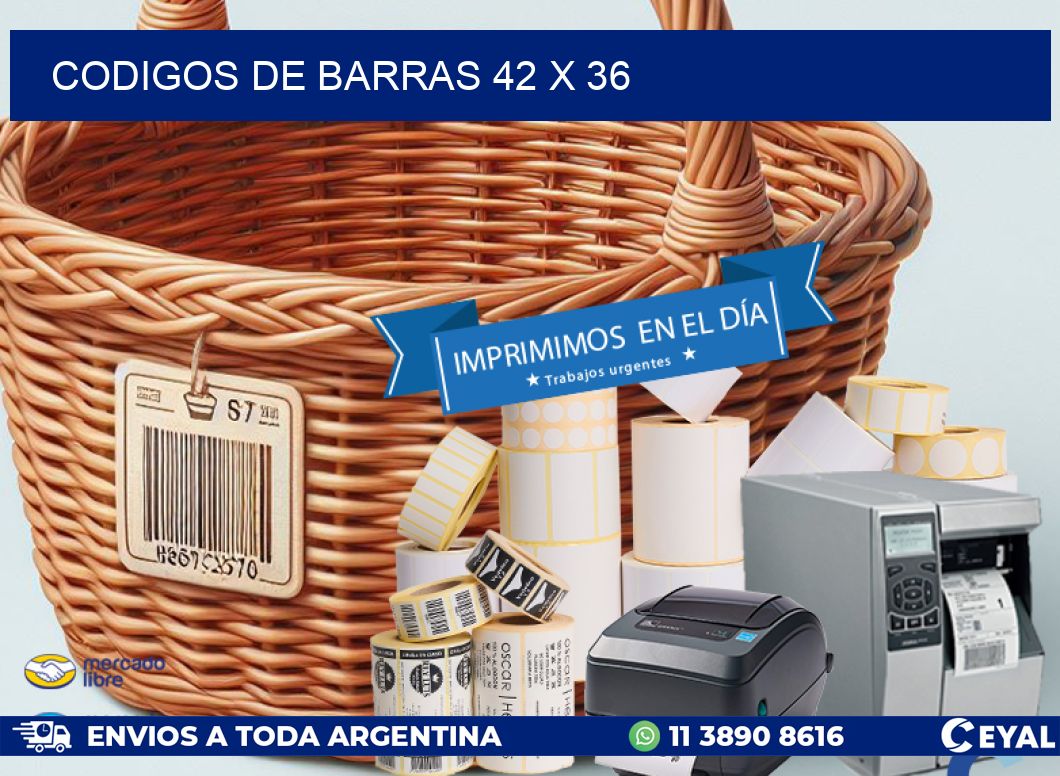 codigos de barras 42 x 36