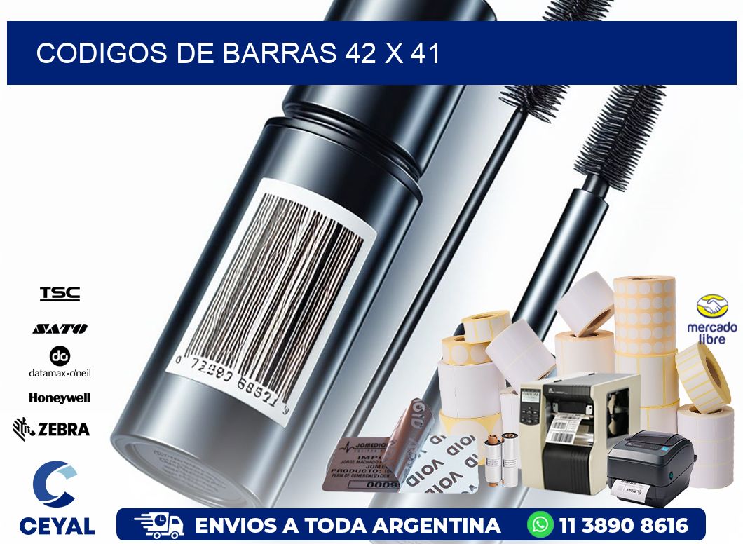 codigos de barras 42 x 41