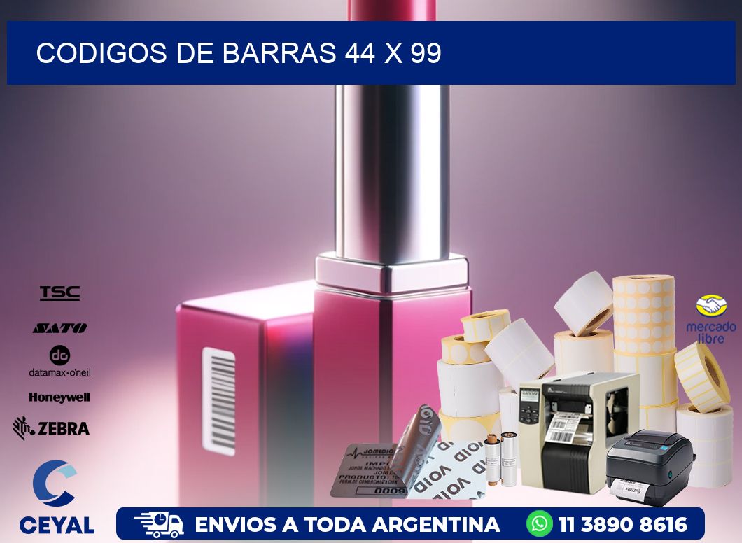 codigos de barras 44 x 99