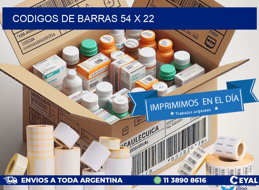 codigos de barras 54 x 22