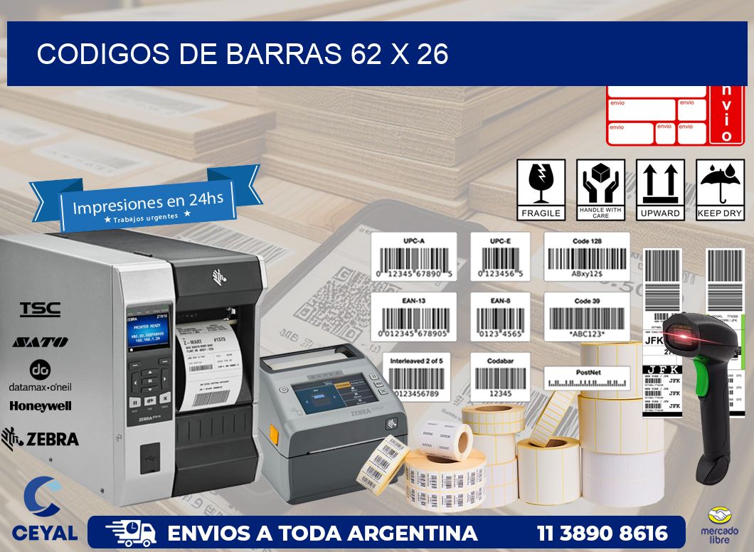 codigos de barras 62 x 26