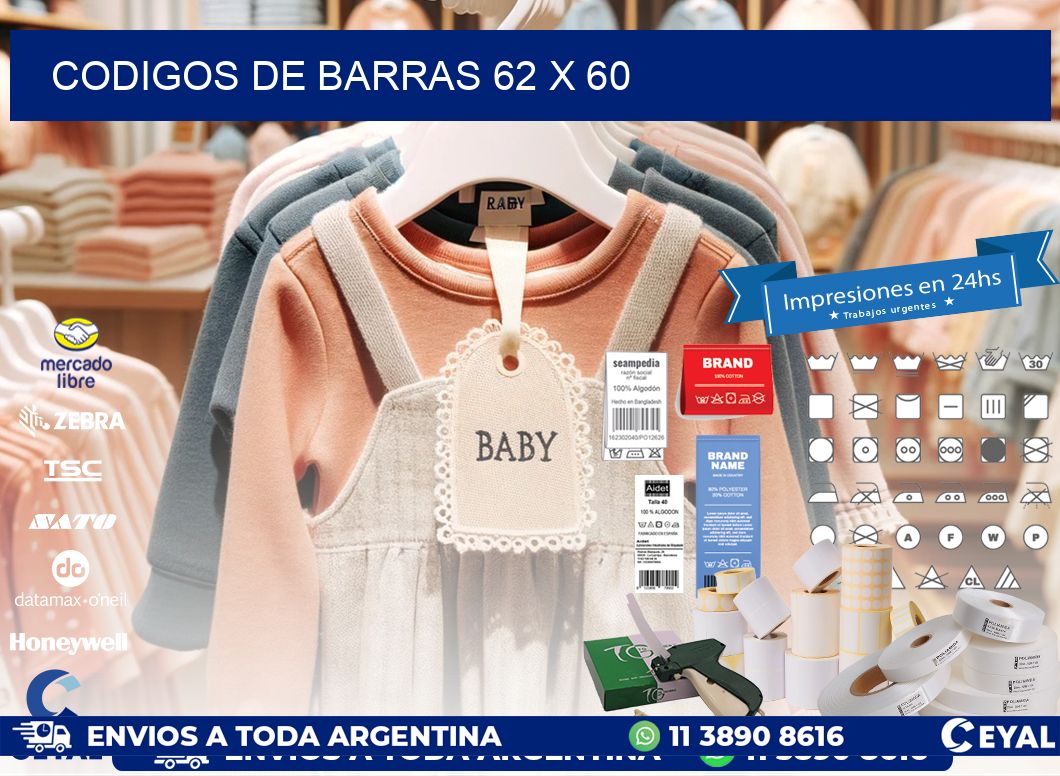 codigos de barras 62 x 60