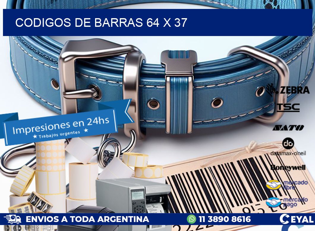 codigos de barras 64 x 37