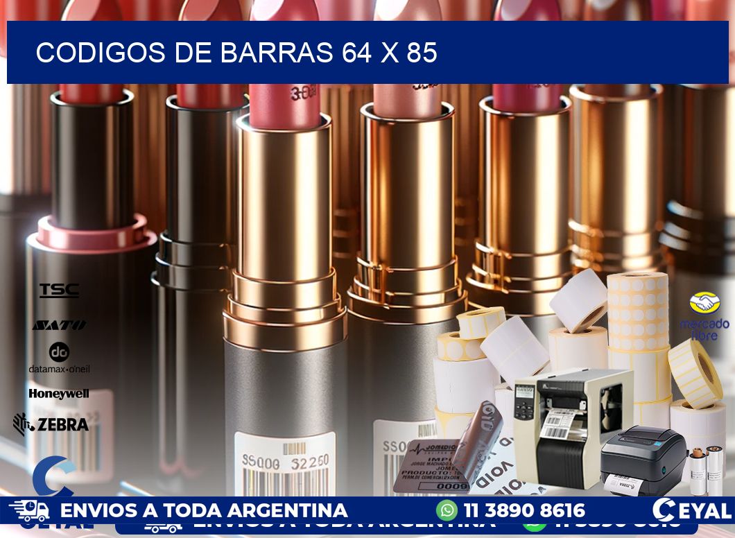 codigos de barras 64 x 85